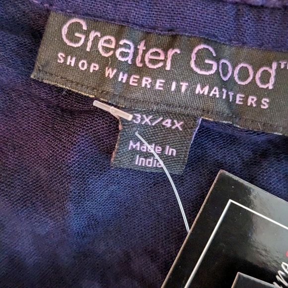 🆕 The Greater Good, embellished tunic top, size 3X-4X, NEW with tags - Picture 10 of 12